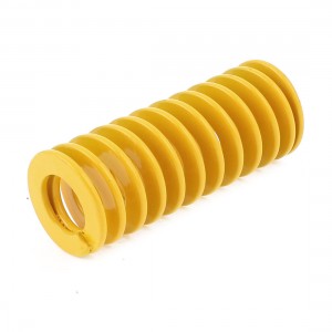Yellow Chromium Alloy Steel Mould Flat Wire Compression Spring 27x13.5x65mm