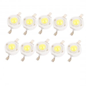 3.0-3.6V 350mA 1W Pure White SMD LED Bead Diodes Chip Light Emitter 10 Pcs