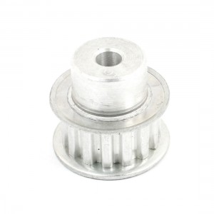 6mm Bore 15 Teeth 5.08mm Pitch Motor  Timing Belt Pulley Sprocket Silver Tone