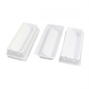 Laboratory White Polypropylene 50mL Liquid Reagent Reservoir 5 Pcs