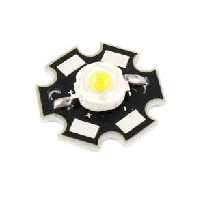3W 3000-3500K Warm White LED Light Star Base Lamp Bead Emitter 3.0-3.9V