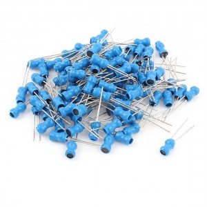 100Pcs 50uH 500mA 4x6mm 10% Tolerance Radial Lead Inductor Blue