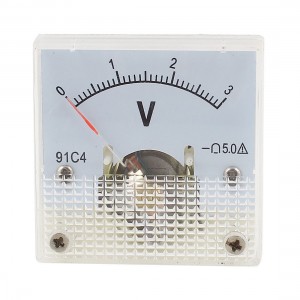 Class 5.0 Accuracy Analog DC 0V-3V Scale Electric Voltage Meter Panel