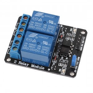 DC 5V 2 Way Low Level Trigger Optocoupler Insolated PLC Relay Module for Arduino