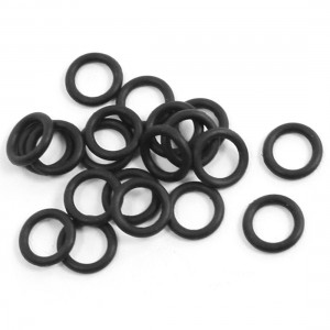 20 Pcs 6mm OD 1mm Thick Black Rubber O Ring Sealing Washer Replacement