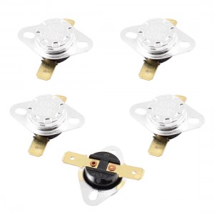5Pcs KSD301 75C Temperature Control Thermal Thermostat Protector AC 250V 15A