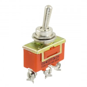 SPST ON/OFF/ON 3 Position 3 Screw Terminals Toggle Switch AC 250V 15A