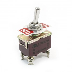 AC 250V 15A DPST ON-OFF 2 Positions 4 Pin Latching Toggle Switch E-TEN1221