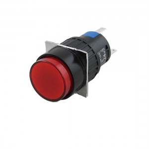 AC 250V 5A 5 Pin Momentary Push Button Switch w LED