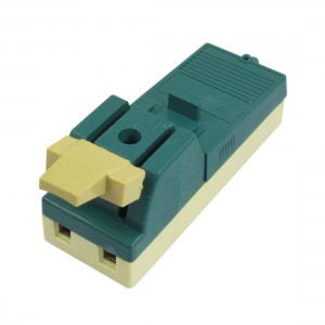 Green Plastic Case AC 220V 32A 2 Pole Opening Load Knife Switch