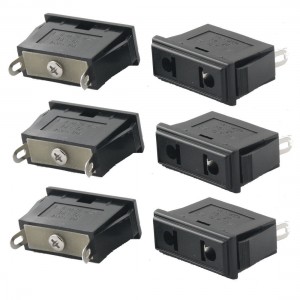 10 Pcs AC 250V 10A EU US 2 Pin Power Socket Oulet w 2 Pin Terminals