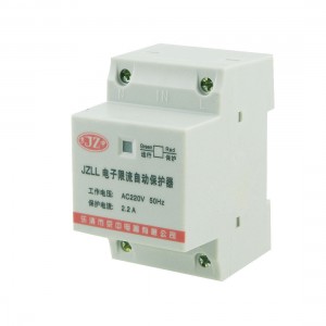 AC 220V 2.2A Two 2 Poles Overload Protector Electronic Circuit Breaker DIN Rail