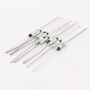 10 Pcs Axial Leads Metal 250V 10A 240 Celsius Temperature Thermal Fuses 3.3"