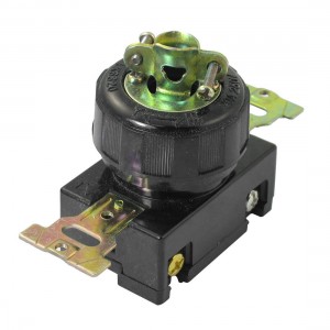 250V 20A Water Resistant Power Connector Locking 3 Pin Plug w Socket