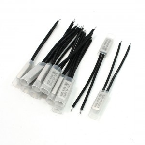 12 Pcs 70C Celsius Degree Bimetal Head Temperature Control Switch N/C 250V 5A