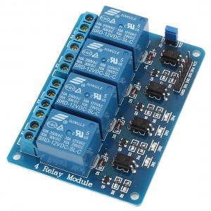 DC 12V 4 Way Low Level Trigger Optocoupler Driver Relay Module for Arduino