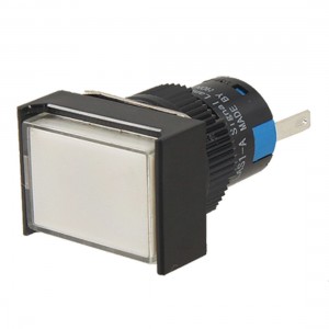 Pin Terminal Rectangle White Light Signal Pilot Lamp
