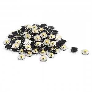 100 Pcs 4x4x2.0mm 4 Pin PCB Momentary Tactile Tact Push Button Switch