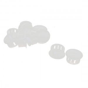 10Pcs SKT-16 16mm White Plastic Snap in Domed Blank Lock Hole Plug Cover