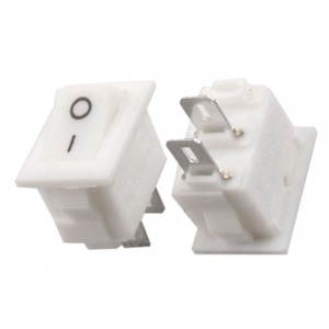 20pcs AC 250V 3A 2 Pin SPST On Off I/O Snap In Rocker Boat Switch 15x10mm