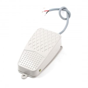 10A SPDT NO NC Metal Case Momentary Power Foot Pedal Switch for CNC Industrial