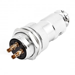 16mm 4-pin GX16-4 Male Female Panel Power Chassis Metal Connector Aviation Plug