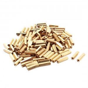 120 Pcs M3 Female Thread Dual Ends Brass PCB Standoff Spacer 16mm Length