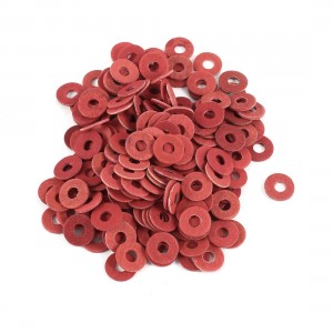 3mmx8mmx0.7mm Insulated Fiber Insulating Washers Spacers Red 200 Pieces