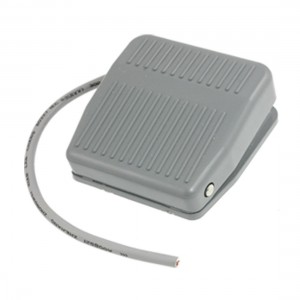 AC 250V 10A SPDT NO+NC Nonslip Momentary Power Foot Pedal Switch Gray