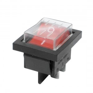 AC 250V 15/30A Double Pole Single Throw Boat Rocker Switch w Light