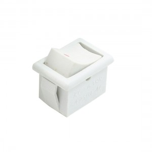 White AC 250V 6A 2 Pin Single Pole Single Throw SPST ON OFF Rocker Switches