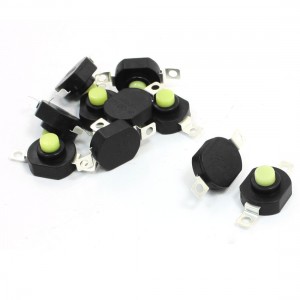 AC 250V 1.5A Horizontal Latching Type Flashlight Push Button Switch 10Pcs
