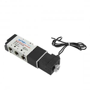 5 Way 2 Position 5 16" Pneumatic Solenoid Valve 220V