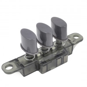 AC 250V 1A 3-Interlock 1-Reset 3 Keys Switch Gray for Kitchen Hood