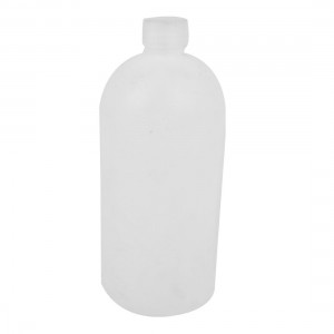 White Plastic 1000mL Capacity Laboratory Storage Narrow Mouth Bottle