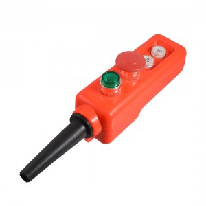 Hoist Crane Red Mushroom Up Down Latching Green Lamp Push Button Switch 220V