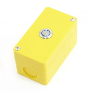 Blue Indicator SPDT Momentary Type One Metal Button Station 3A 250V AC