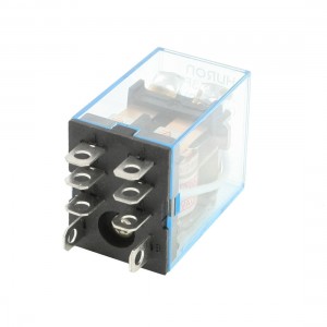 HH62P AC 220V Coil LED General Purpose Power Relay DPDT 8P