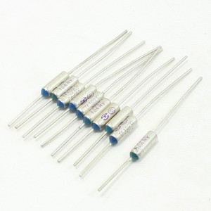 10 Pcs Circuit Cutoff TF Aluminum Thermal Fuse 100 Degree Celsius 250V 10A
