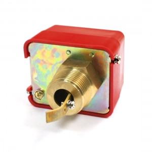 220VAC 15A SPDT G1 Plastic Shell Water Paddle Flow Control Switch Flowmeter Red
