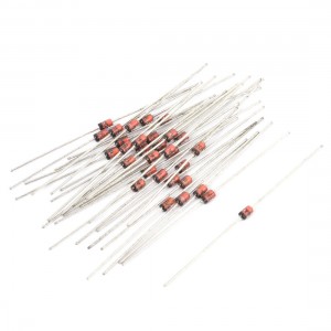 55Pcs 1N4740 10V 1W Glass Sealed Case Axial Leads Zener Diodes