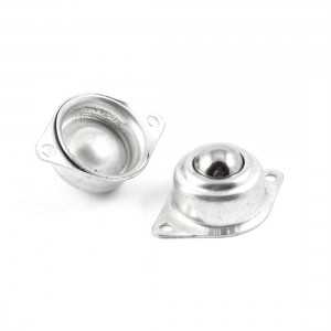 Conveyor 2 Holes Flange Mount 15mm Dia Ball Transfer Unit Bearing 2 PCS