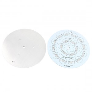 2Pcs 128mm Circle Aluminum PCB Circuit Board for 18 x 1W 3W 5W LED in Series