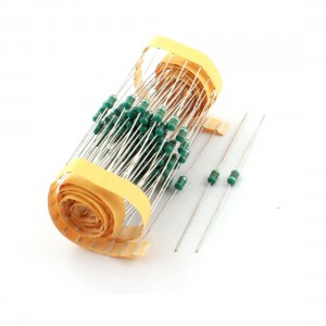 100Pcs Electronic Component 1/4W 820uH 10% Color Ring Inductors 3x7mm