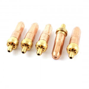 5Pcs G01-30 20KW 3# 0.8mm Nozzle Oxygen/Acetylene Gas Cutting Troch Tip