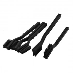 5Pcs Black Nonslip Plastic Handle PCB Rework ESD Anti Static Cleaning Brush