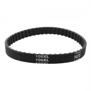 XL-100 50 Teeth 037 9.5mm Width Black Rubber Cogged Industrial Timing Belt 10"