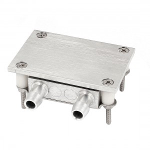 40mm x 40mm Aluminum Water Liquid Cooling CPU GPU Block Clip Set