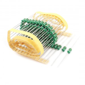 100Pcs Through Hole Mount 330uH 0510 1W 10% Color Ring Inductors 5x10mm