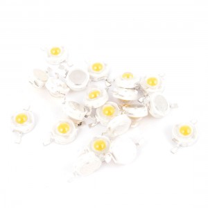 20pcs 1W Power Energy Saving Warm White LED Lamp Light Beads Emitter 90-100LM